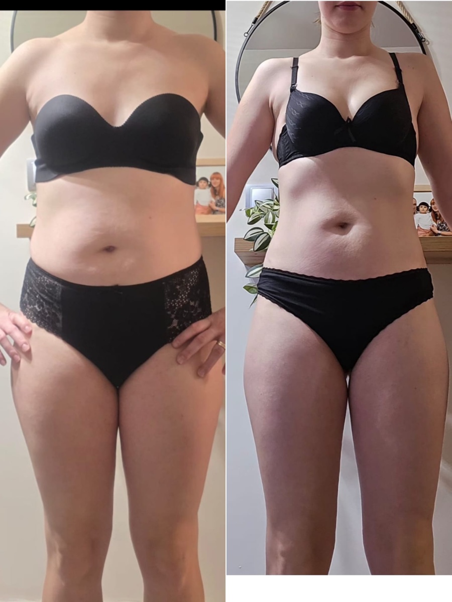 Transformare înainte și după a unei cliente Change Yourself For Life